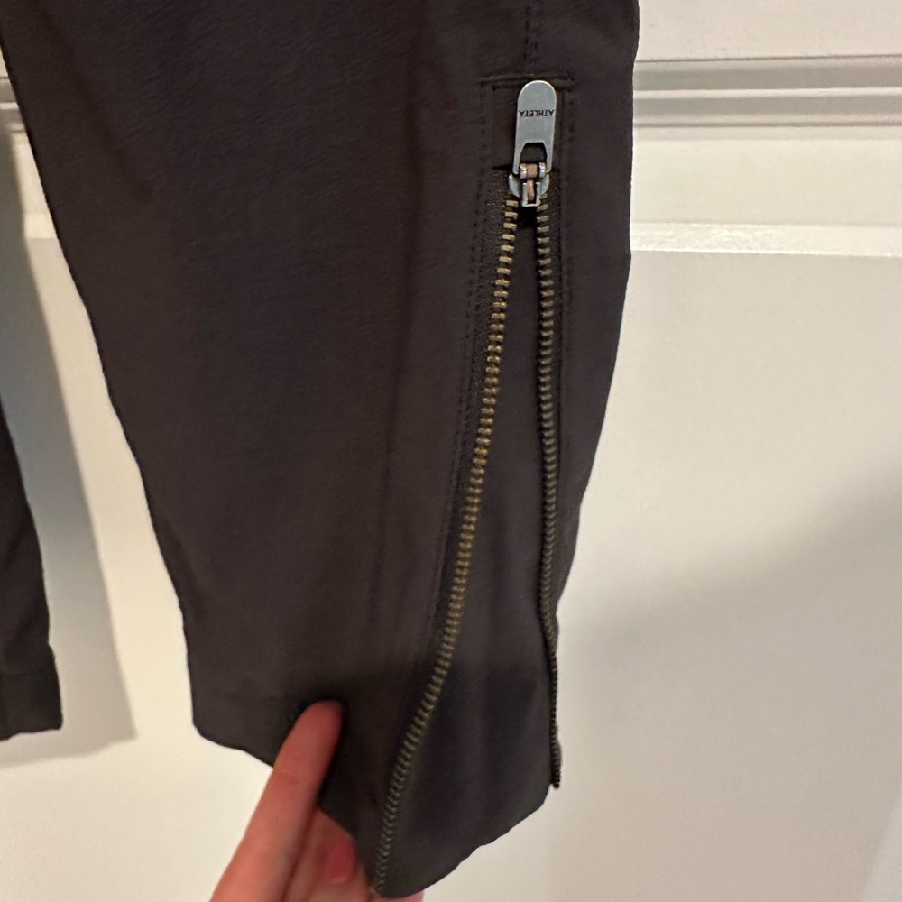 Athleta Plum Pants with Zipper Pockets & Zipper ankles. - Picture 5 of 6